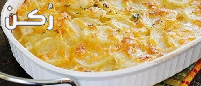 طريقة تحضير صينية البطاطا الجراتان باللحم المفرومة