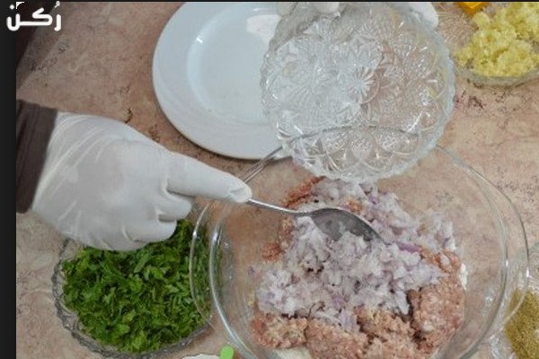 مكونات كفتة الأرز باللحمة