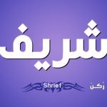 معنى اسم شريف