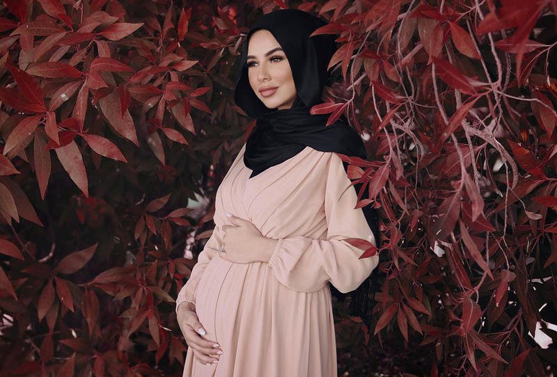 ازياء حوامل صيفي للمحجبات 2020
