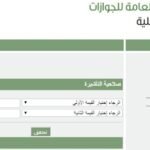 الاستعلام عن صدور تأشيرة خروج وعودة مقيم
